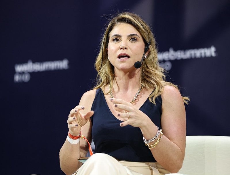 Ana Buchaim, CMO, B3, on Corporate Innovation Summit Stage during day one of Web Summit Rio 2023