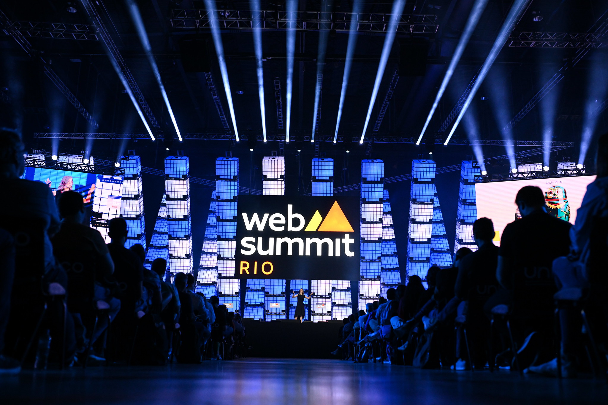 Centre Stage during day one of Web Summit Rio 2023 at Riocentro