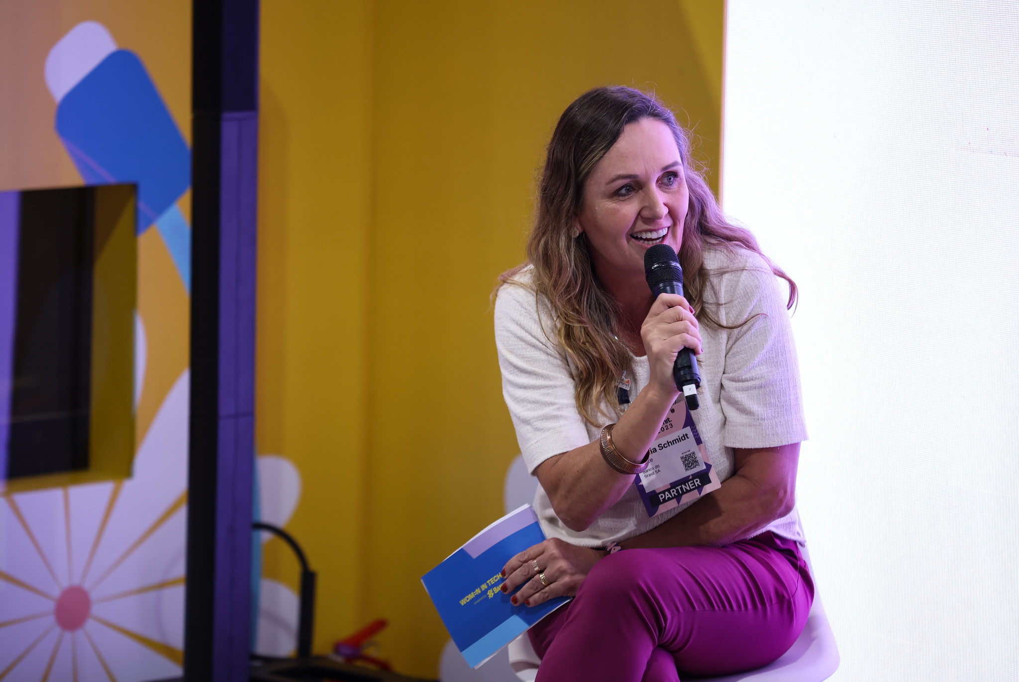 Tânia Schmidt Vince, Executive manager, Banco do Brasil SA, in Women in Tech Lounge during day one of Web Summit Rio 2023