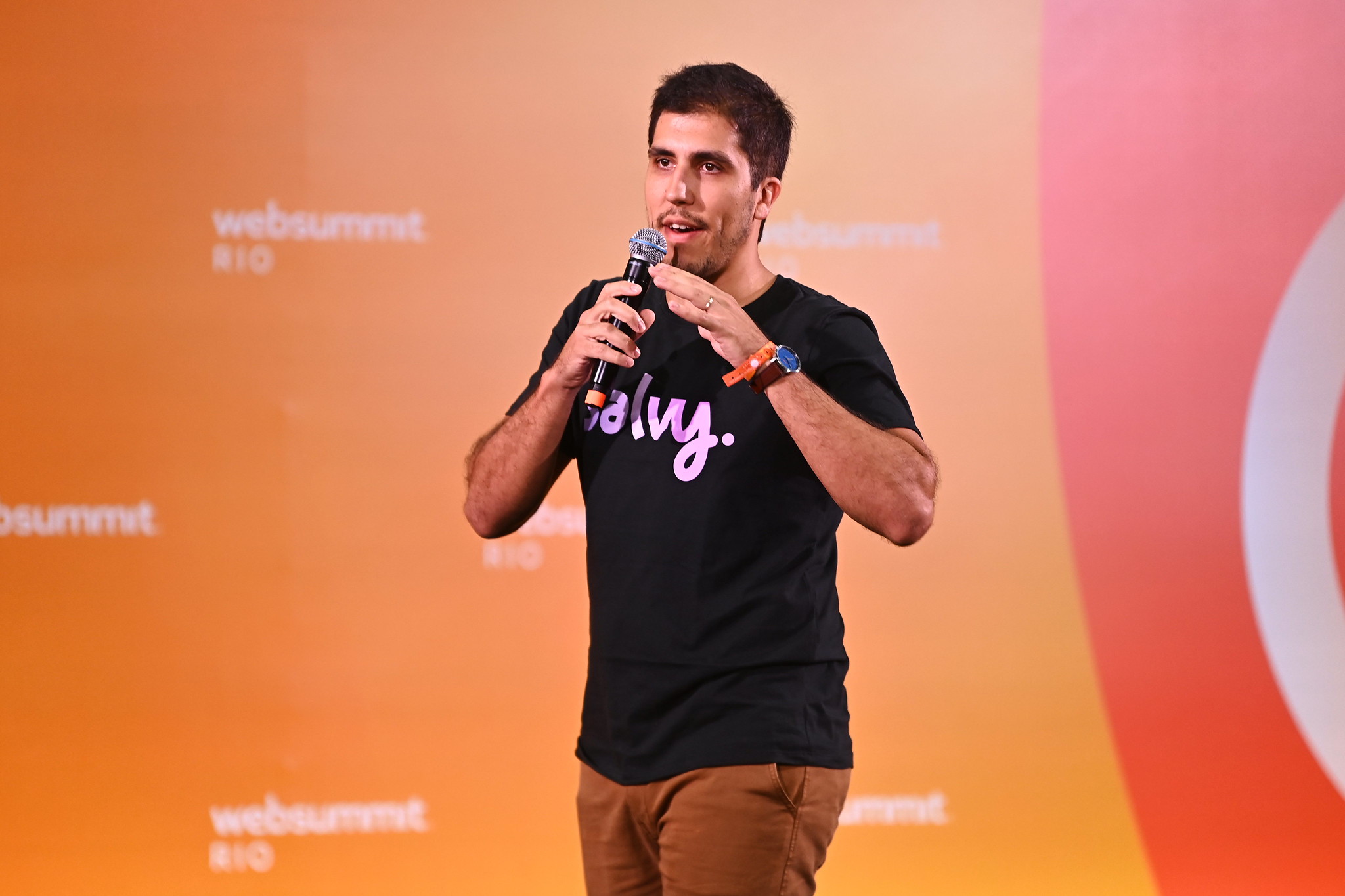 Artur Negrão, Founder & CEO, Salvy on, Startup Showcase Stage during day three of Web Summit Rio 2023