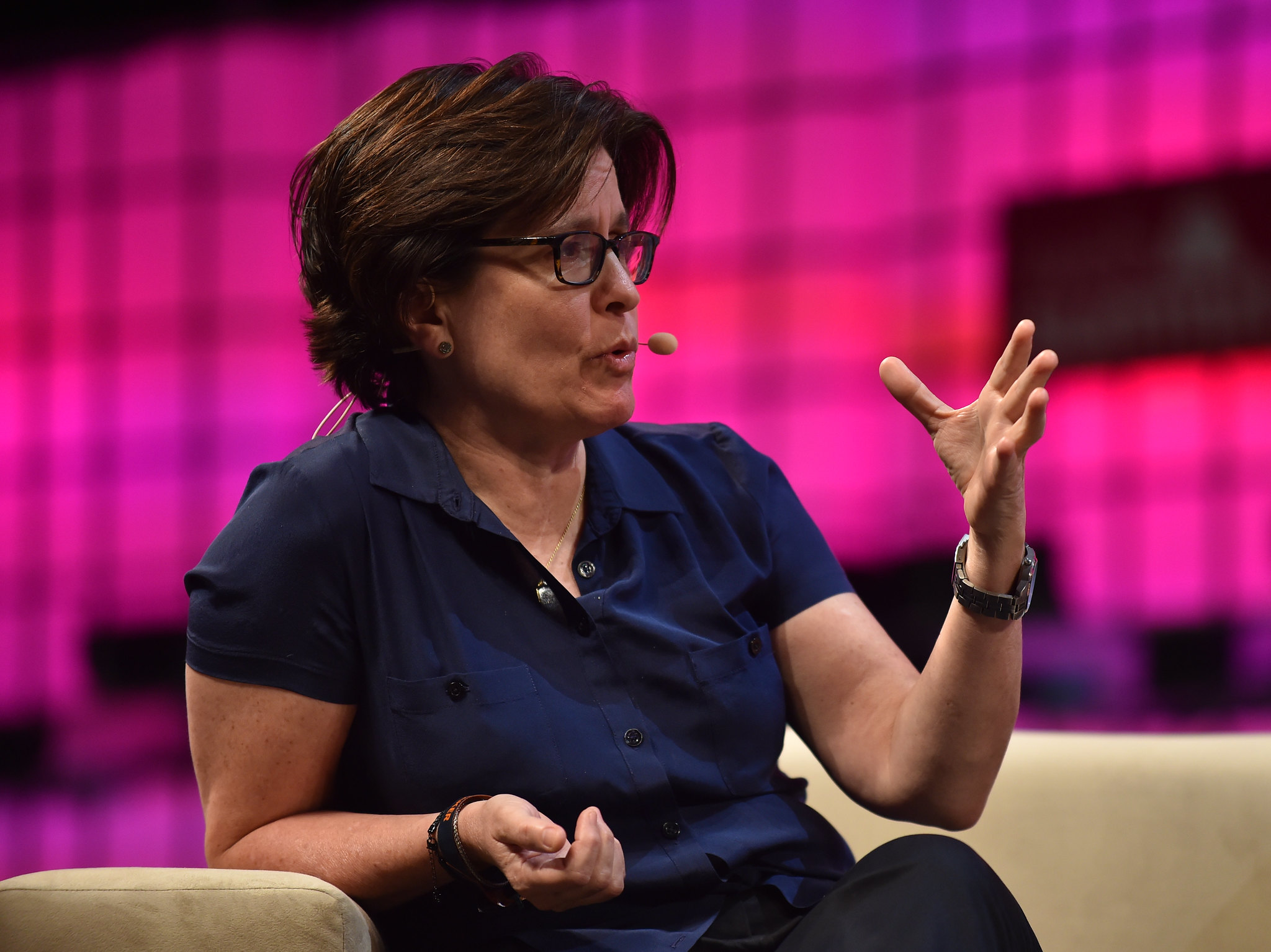 Kara Swisher, Executive Editor, Recode, on Centre Stage during day two of Web Summit