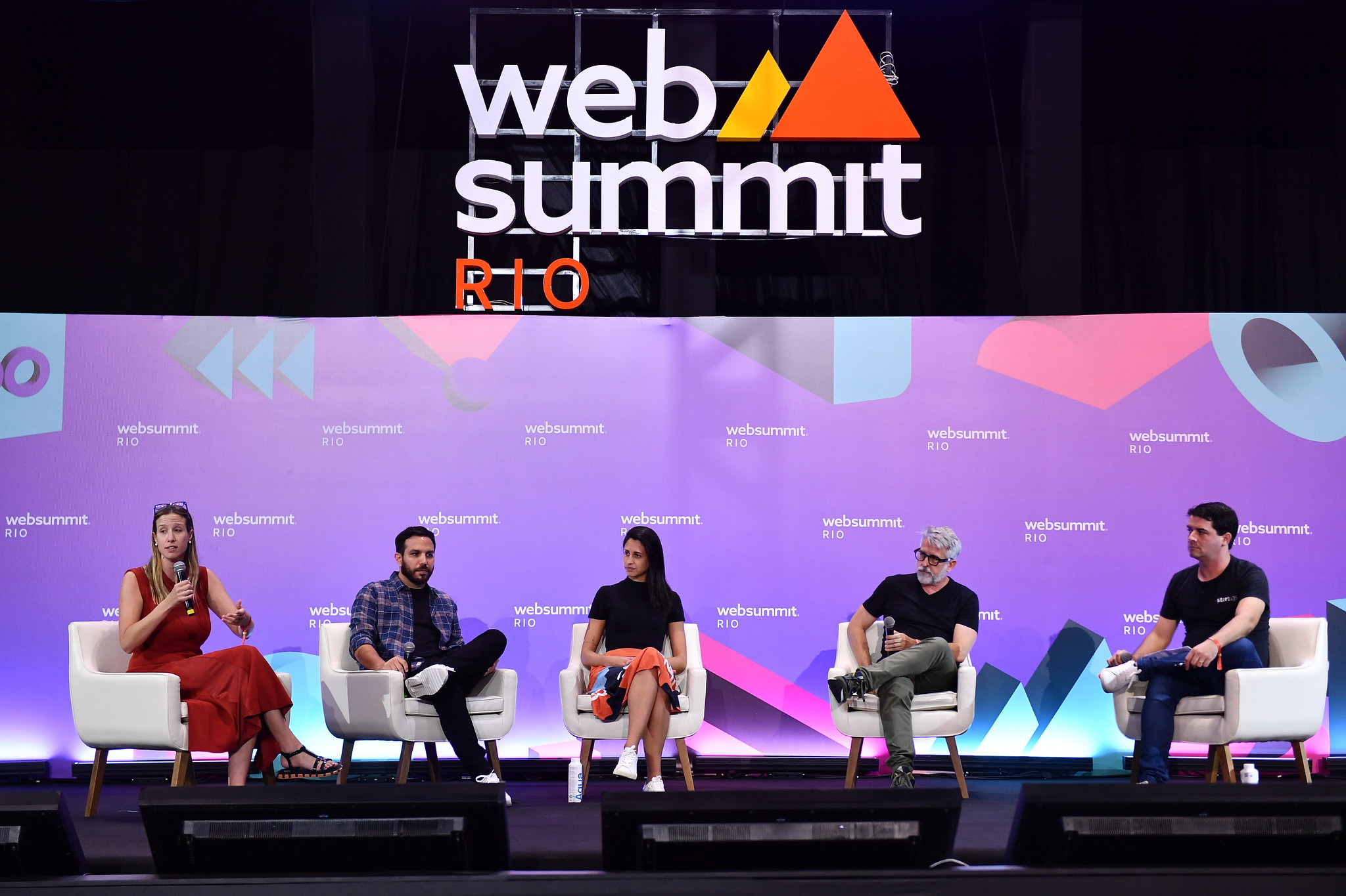 Venture Stage during day one of Web Summit Rio 2023 at Riocentro in Rio de Janeiro, Brazil