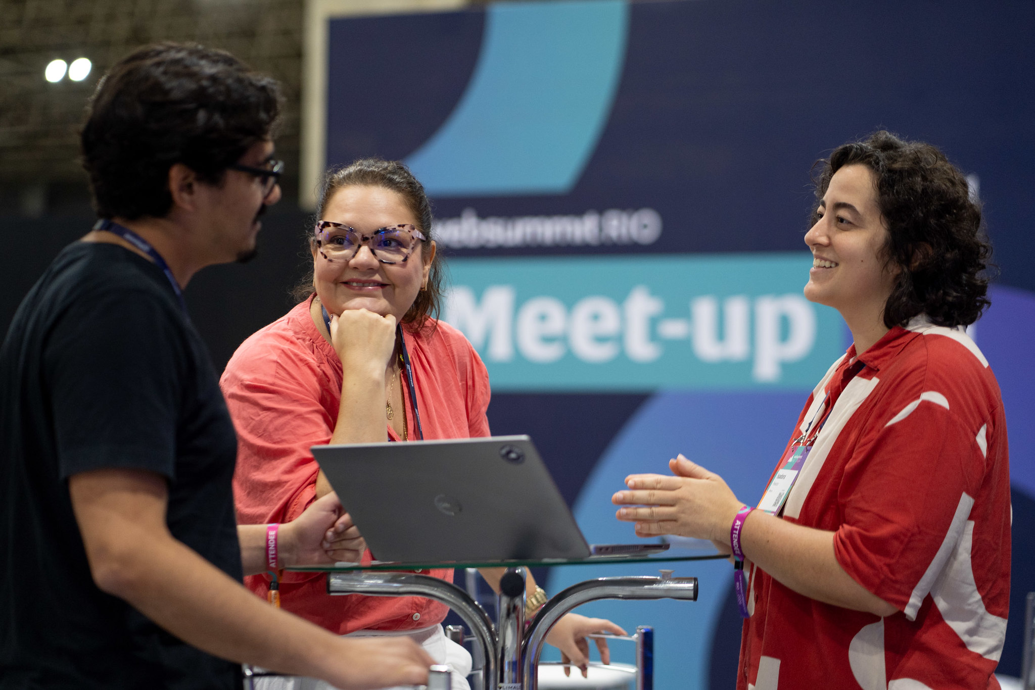 A meetups space at Web Summit Rio 2024