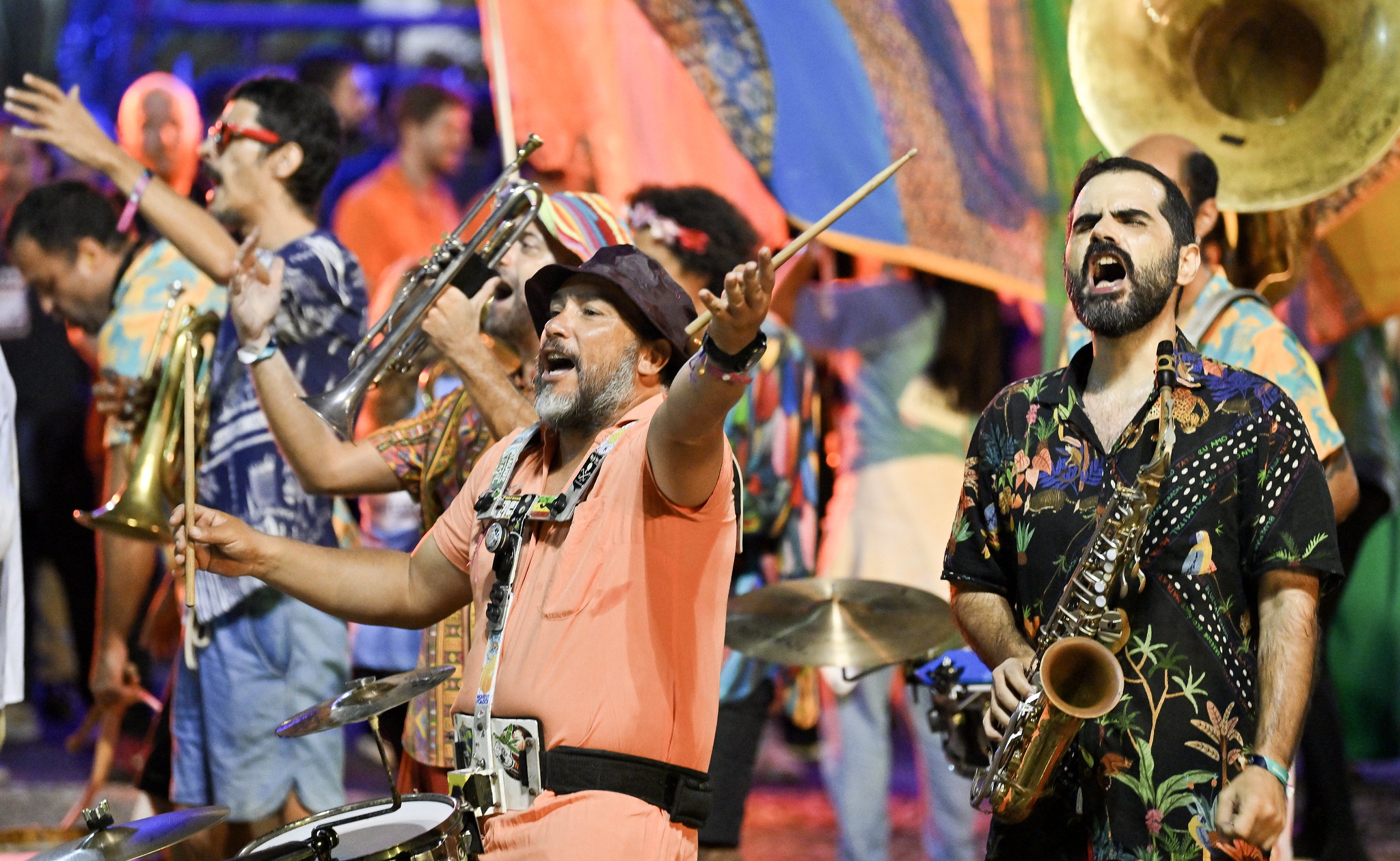 Night Summit during the opening night of Web Summit Rio 2023 at Riocentro in Rio de Janeiro, Brazil