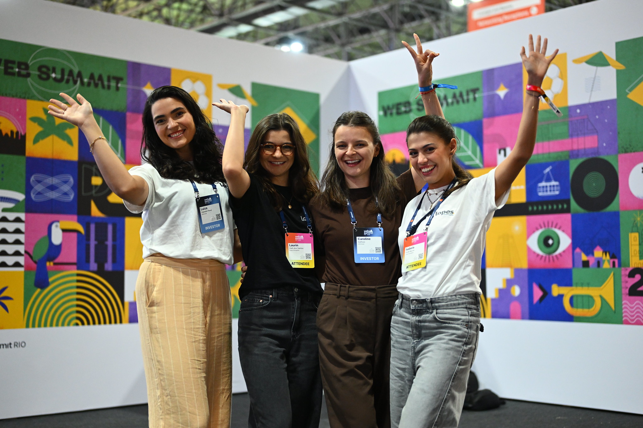 Attendees during day three of Web Summit Rio 2026 at Riocentro in Rio de Janeiro, Brazil.