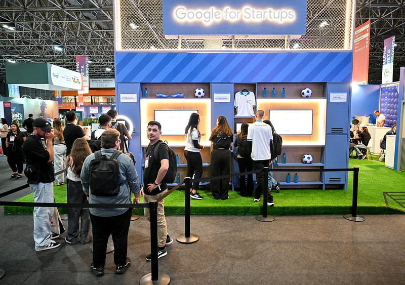 Google For Startups Partner Booth during day two of Web Summit Rio 2026